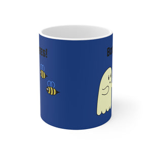 Boo, Bees! dark blue Mug 11oz