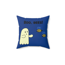 Boo, Bees! Faux Suede Square Pillow