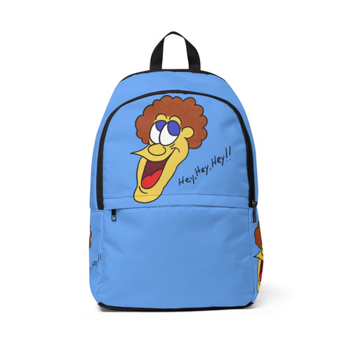 Hey, Hey, Hey!! light blue Unisex Fabric Backpack