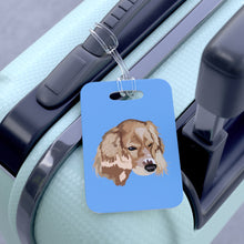 Droopy light blue Bag Tag