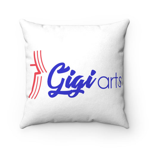 Gigiarts Logo Faux Suede Square Pillow