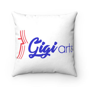 Gigiarts Logo Faux Suede Square Pillow
