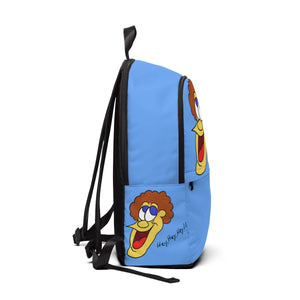 Hey, Hey, Hey!! light blue Unisex Fabric Backpack