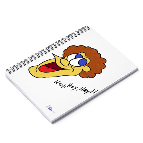 Hey, Hey, Hey!! Spiral Notebook - Ruled Line