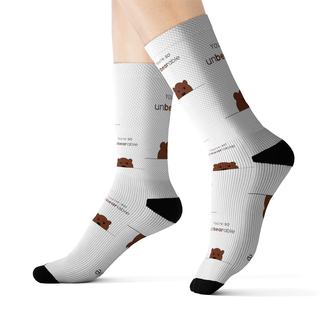 You're so unbearable Sublimation Socks