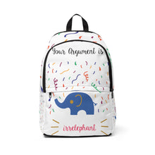 Your argument is irrelephant Unisex Fabric Backpack