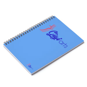 Gigiarts Logo Spiral light blue Notebook - Ruled Line