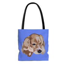 Droopy light blue AOP Tote Bag