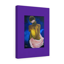 Sitting woman by Gina Stretched canvas