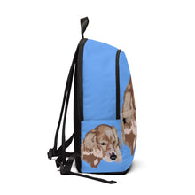 Droopy light blue Unisex Fabric Backpack