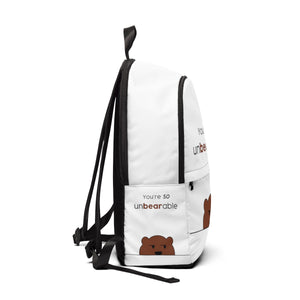 You're so unbearable Unisex Fabric Backpack