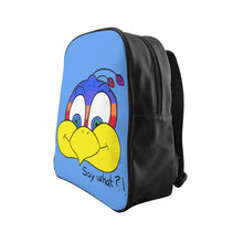 Say what?! light blue School Backpack