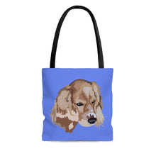 Droopy light blue AOP Tote Bag