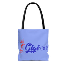 Gigiarts Logo light blue AOP Tote Bag