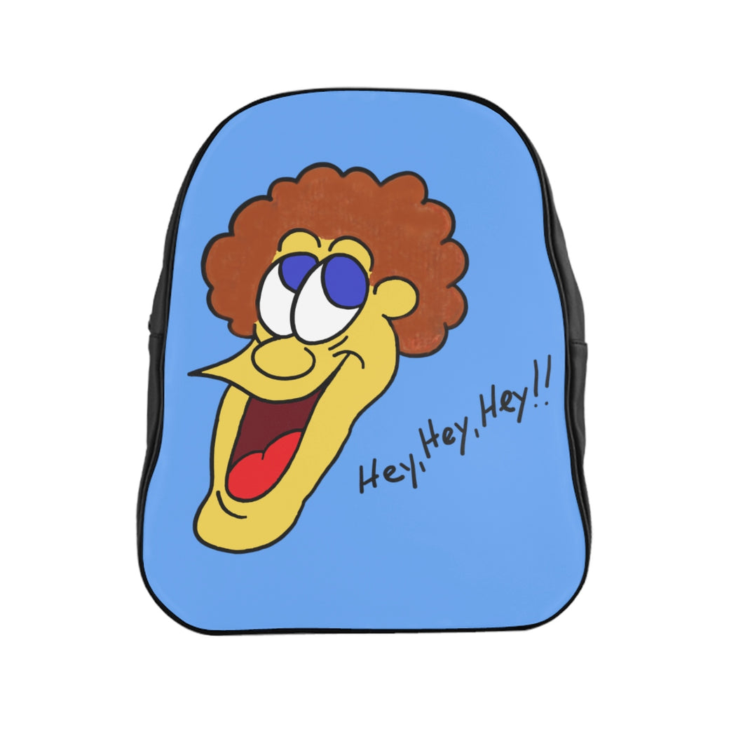 Hey, Hey, Hey!! light blue School Backpack
