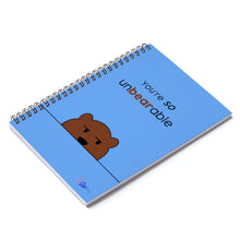 You're so unbearable Spiral light blue Notebook - Ruled Line