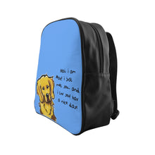 Max light blue School Backpack
