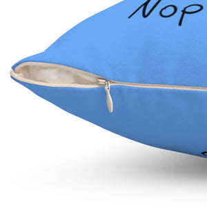 Nop light blue Spun Polyester Square Pillow