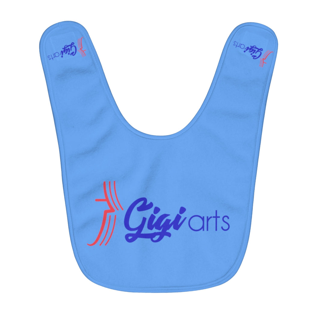 Gigiarts Logo light blue Fleece Baby Bib