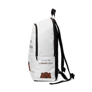 You're so unbearable Unisex Fabric Backpack