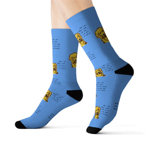 Max light blue Sublimation Socks