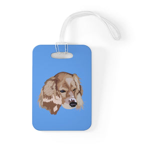 Droopy light blue Bag Tag