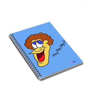Hey, Hey, Hey!! Spiral light blue Notebook - Ruled Line