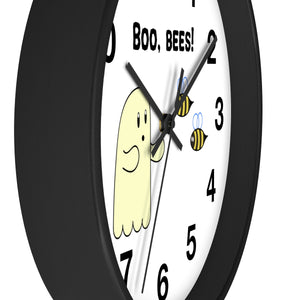 Boo, Bees! Wall clock