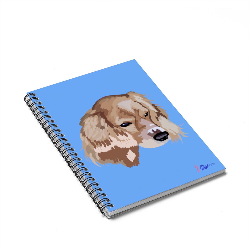 Droopy Spiral light blue Notebook - Ruled Line