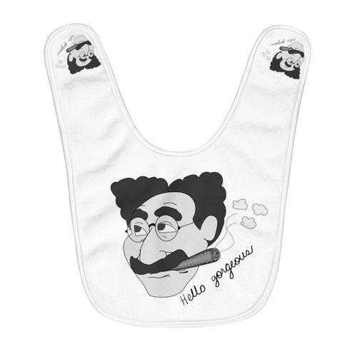 Hello Gorgeous Fleece Baby Bib