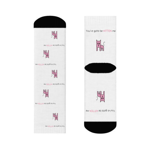 You've gotta be kitten me Crew Socks