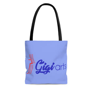 Gigiarts Logo light blue AOP Tote Bag